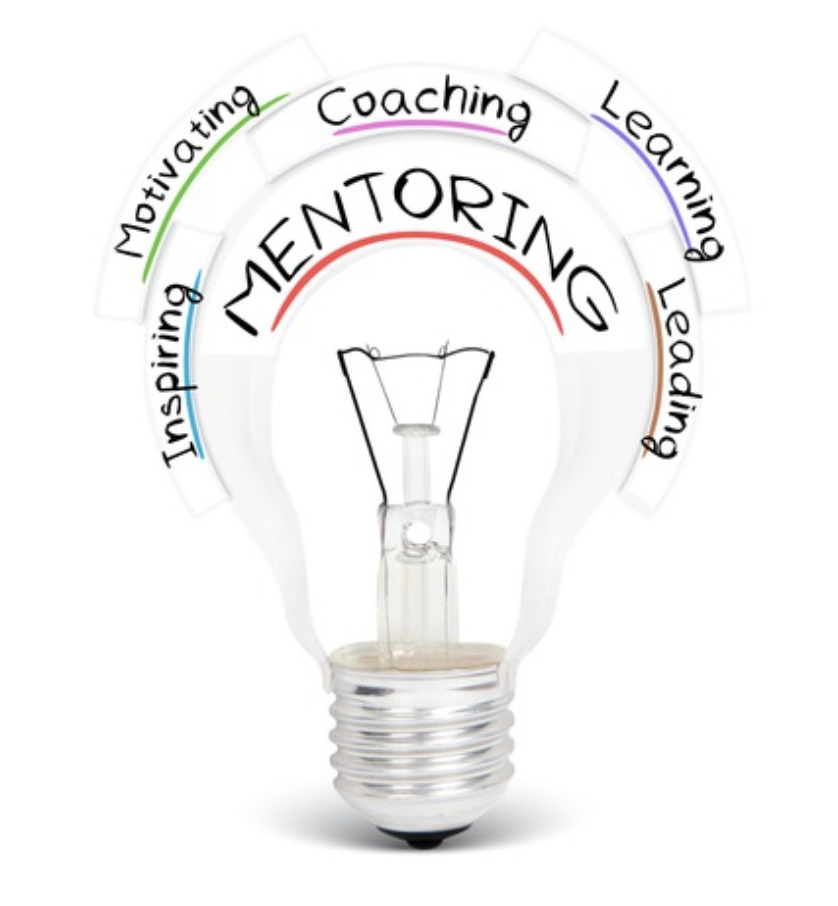What Is Mentoring? A Detailed Guide to Successful Mentoring 6 Image of a light bulb with the word mentoring across it. The words Motivating, Coaching, Learning, Leading and Inspiring surround the top of light bulb. The word mentoring is in the middle of the bulb.