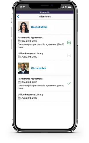Mentoring App 13 Review & Track Your Milestones