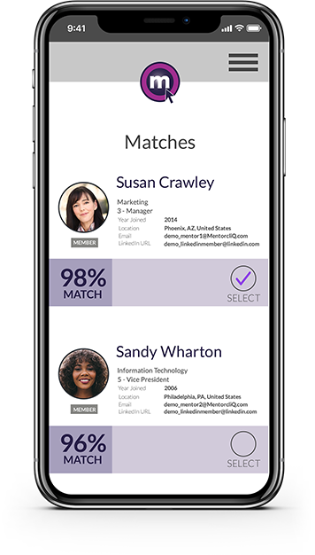 Mentoring App 5 Phone Back