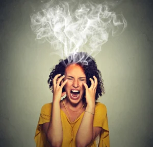 Challenges with Managing a Traditional Mentoring Program 6 A very frustrated woman screaming with steam smoke coming out the top of her head.