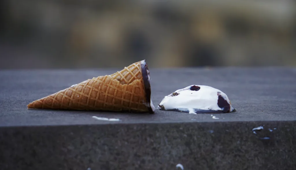 Lessons Learned Through Failure 5 Dropped Ice Cream Cone.