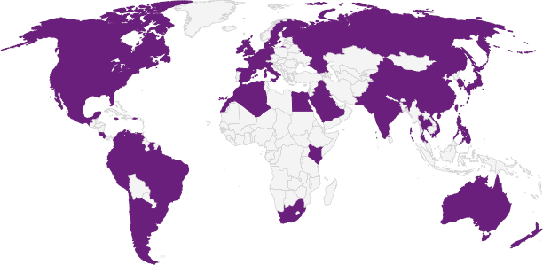 Customers 21 World Map